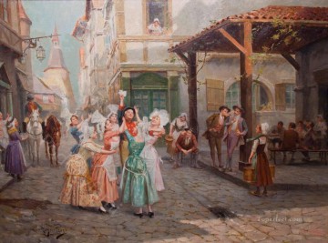  Dynasty Oil Painting - whose letters Spain Bourbon Dynasty Mariano Alonso Perez